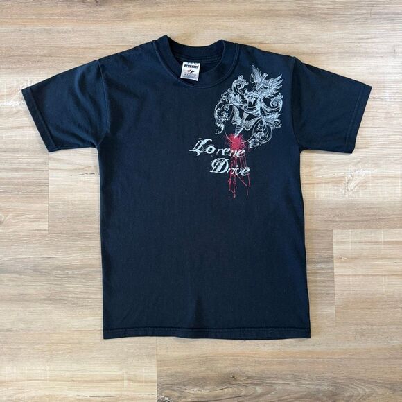 Y2K Lorene Drive Black Shirt Size Youth M Official Merch Post Hardcore Screamo - Picture 1 of 4